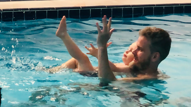 natação e pais